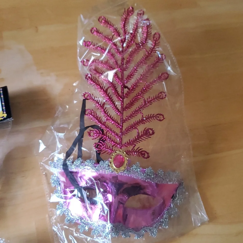 Mardi Gras, mask, masque, lot of 5, masquerade party